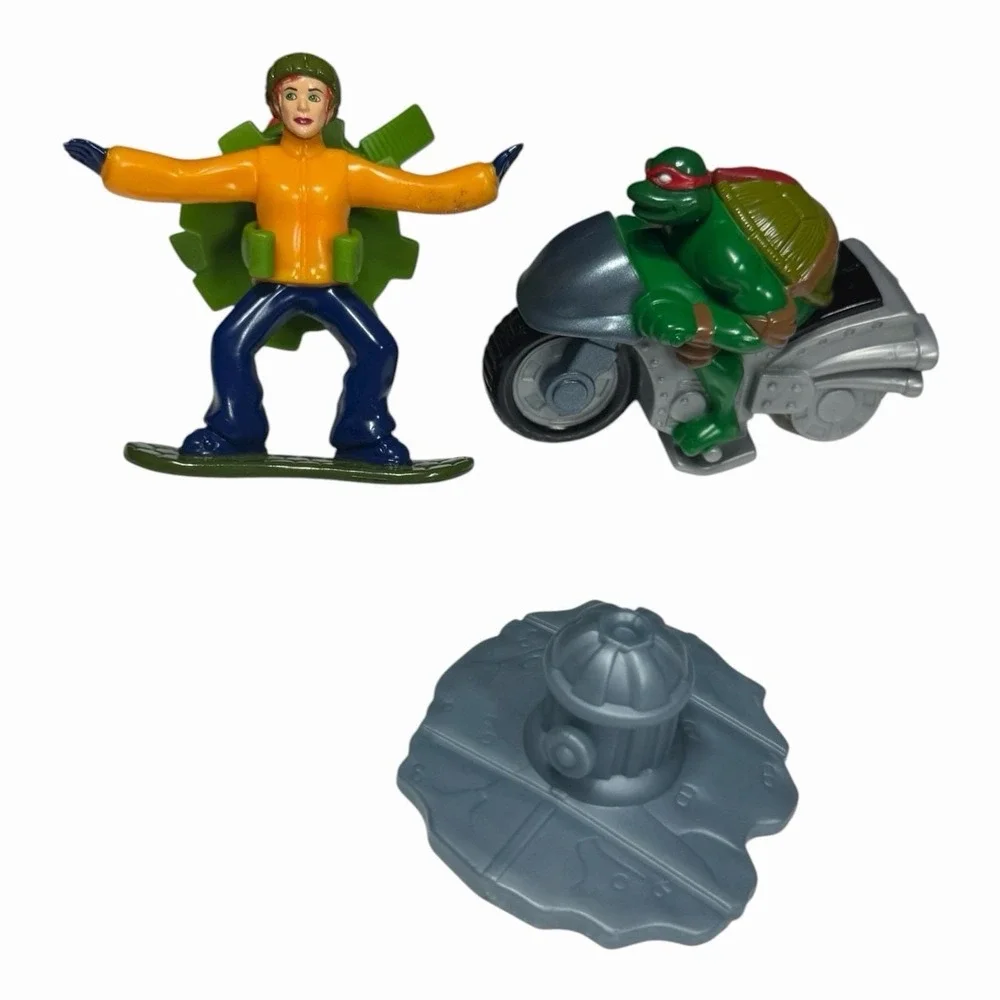 TMNT Burger King 2003 Teenage Mutant Ninja Turtles Figures Lot Cake Topper